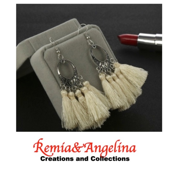 Jewelry - NEW Alloy Vintage Geometric Earrings White